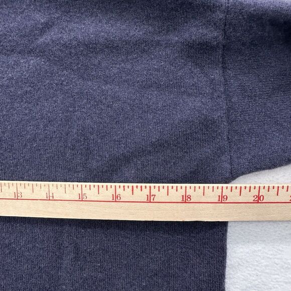 Fabiana Filippi Two Tone Gray Navy Sweater S Merino Silk Cashmere Chain Detail - Picture 8 of 12